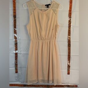 Forever 21 Blush Pink Lace-Trim Sheer Cami